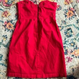 Volcom Red Strapless Dress Small